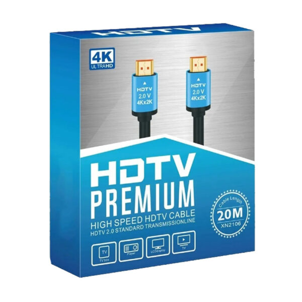 Cable HDMI Version 2.0v 2k / 4k HDTV Premium 20M
