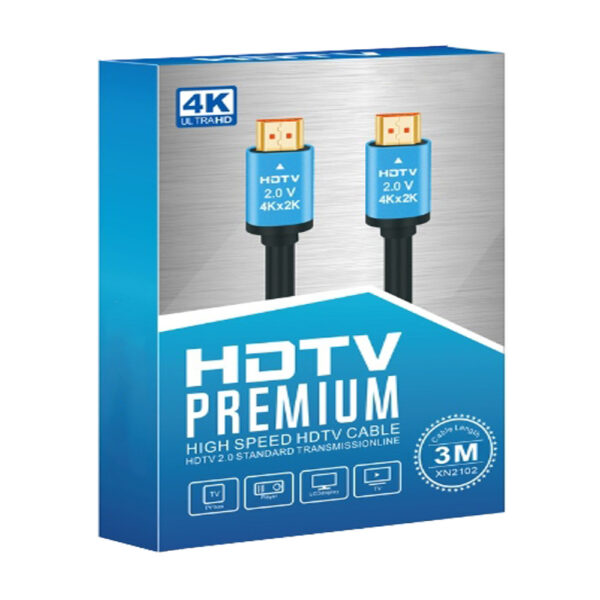 Cable HDMI Version 2.0v 2k / 4k HDTV Premium 3M